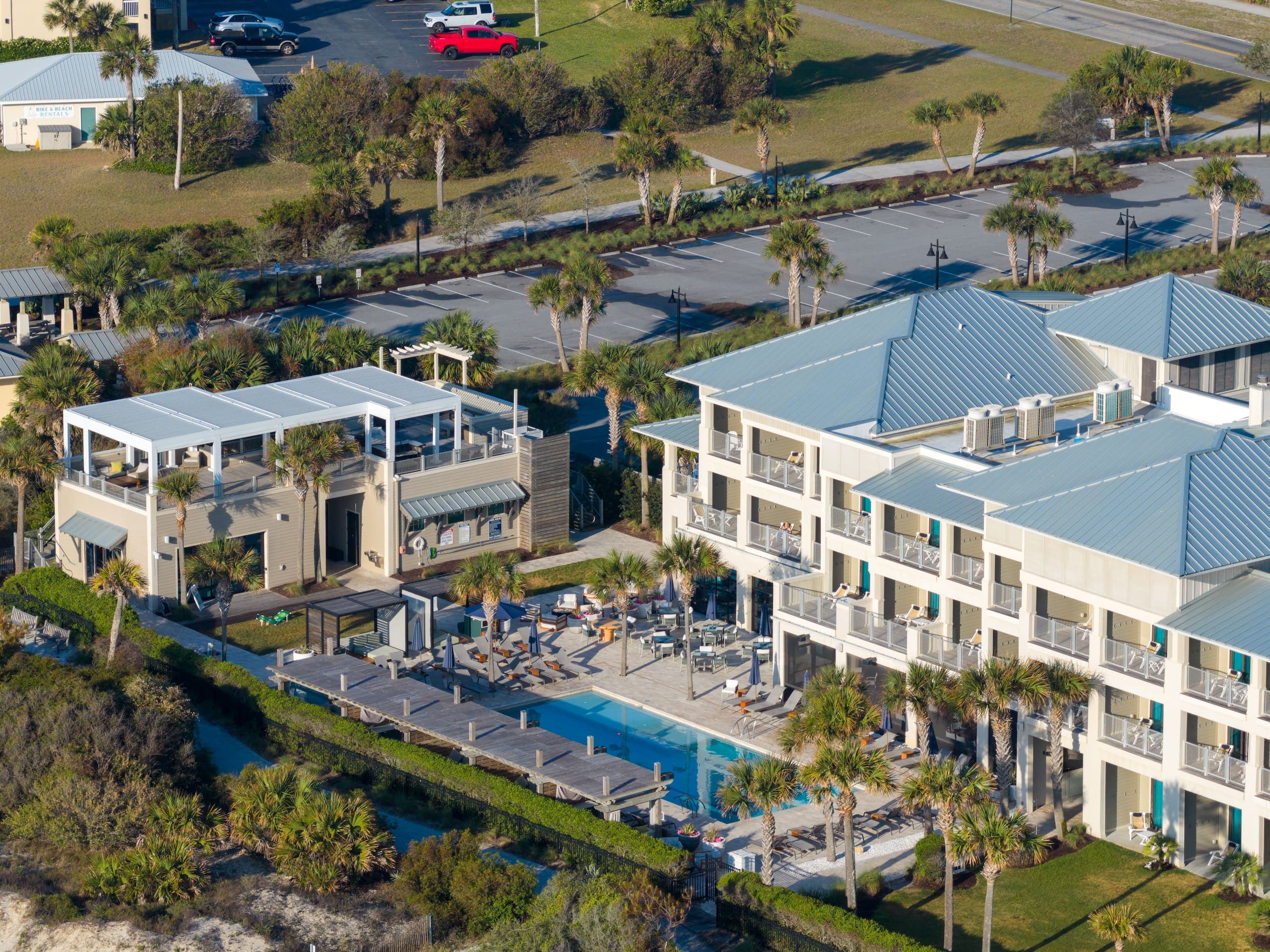 An aerial view of JIC