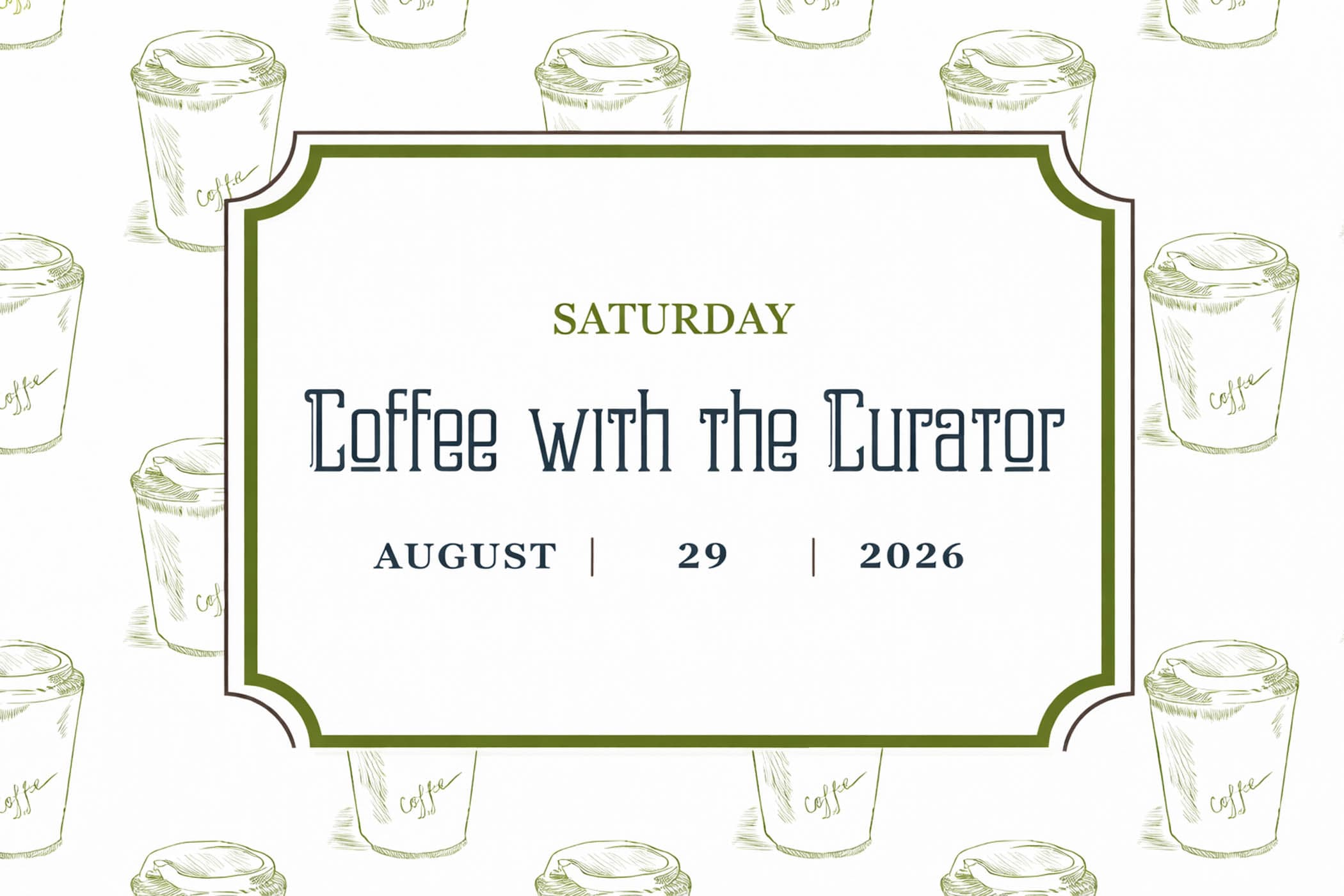 Coffee With The Curator Graphic