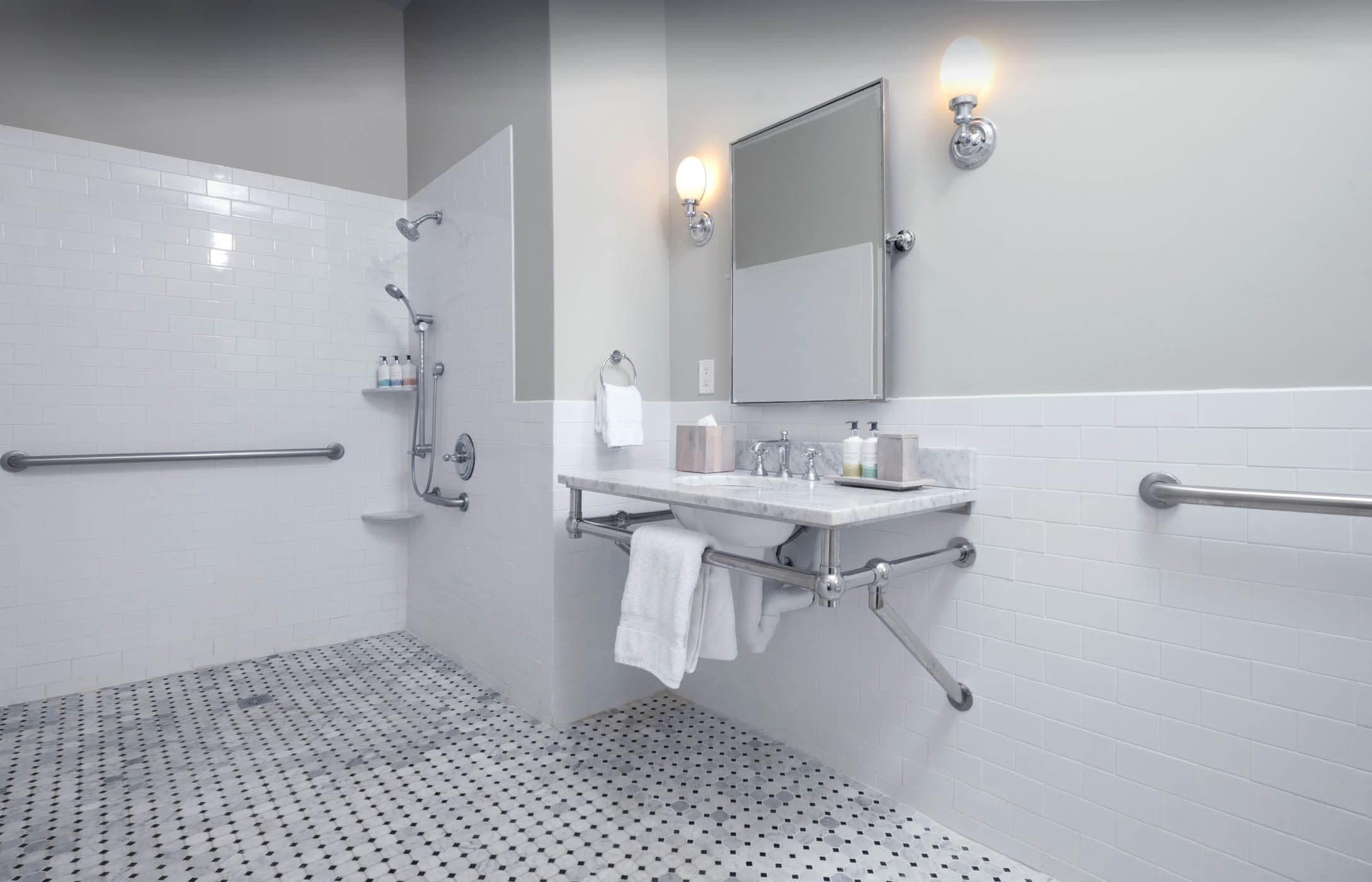 An ADA bathroom at Crane