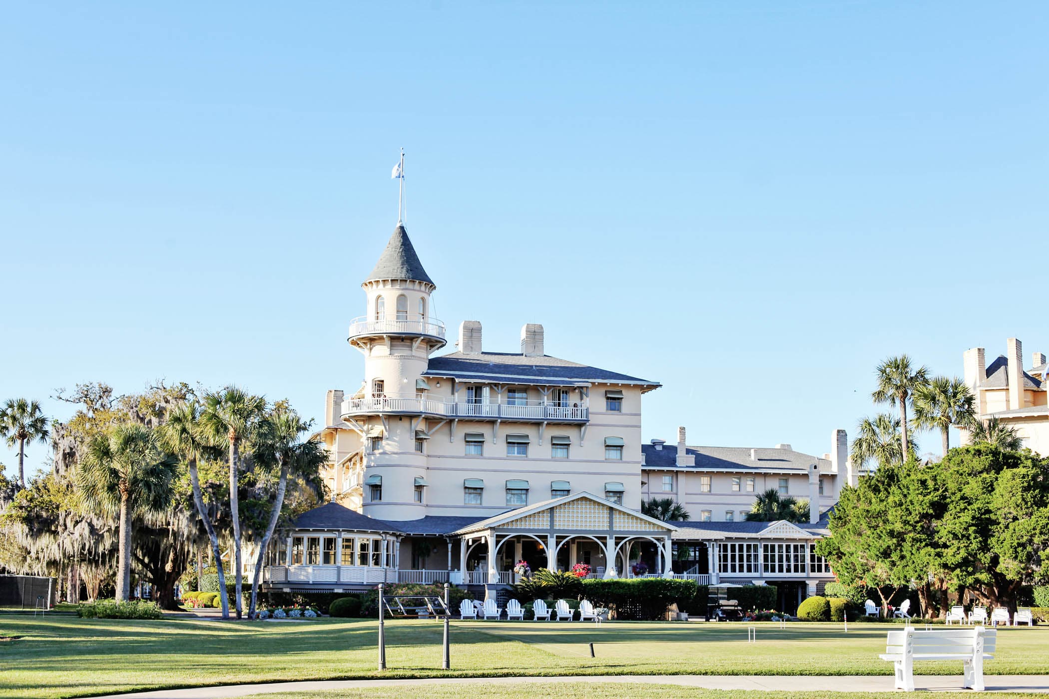 The exterior of Jekyll Island Club