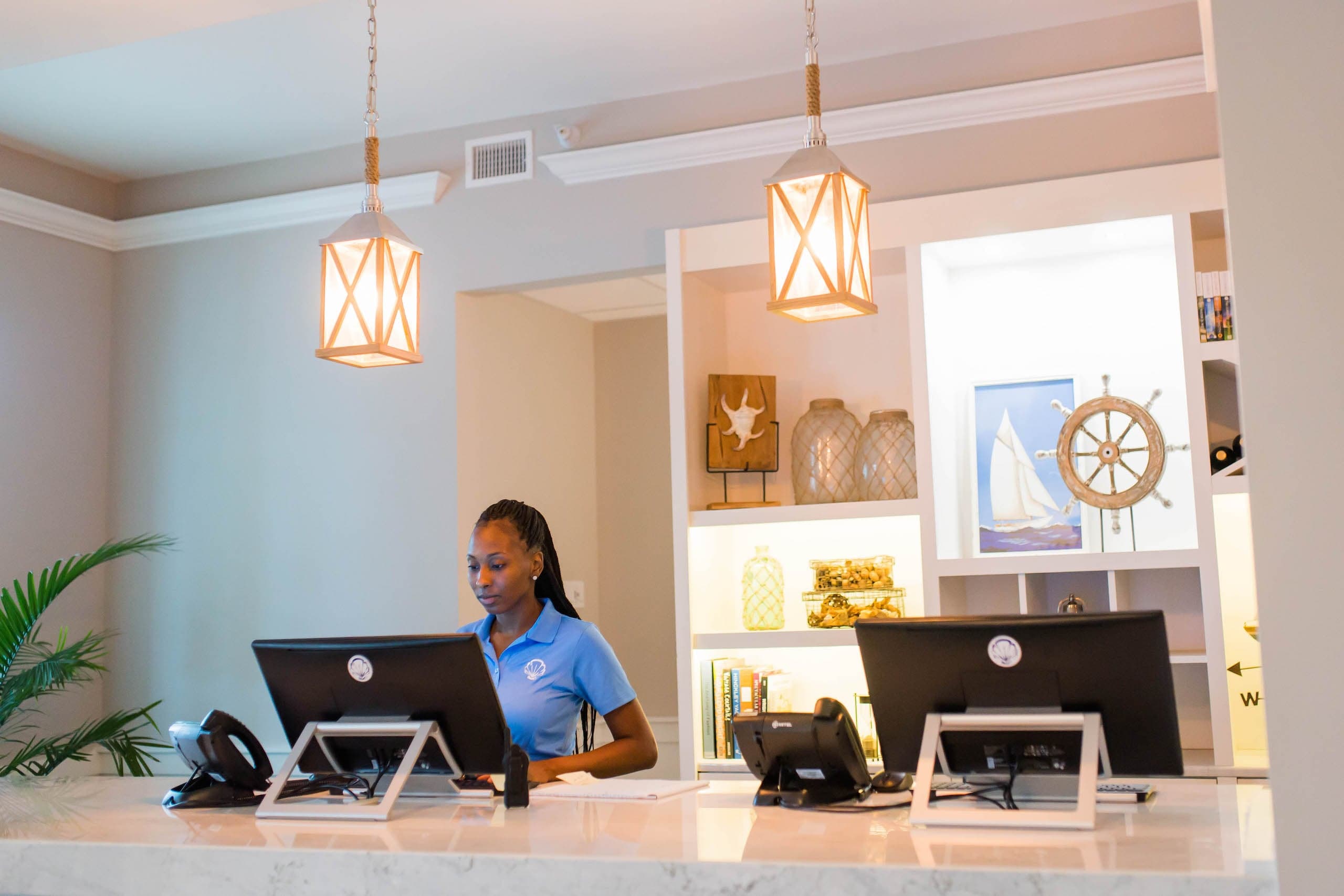 The front desk of Jekyll