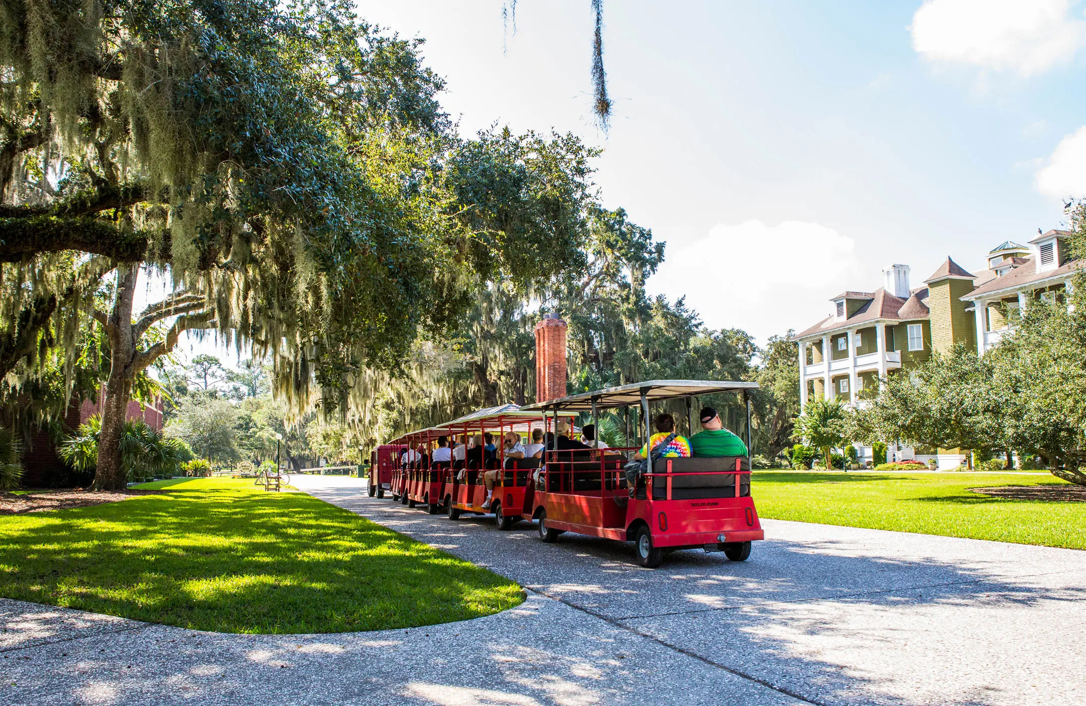 A little red train for History Tours of JICR