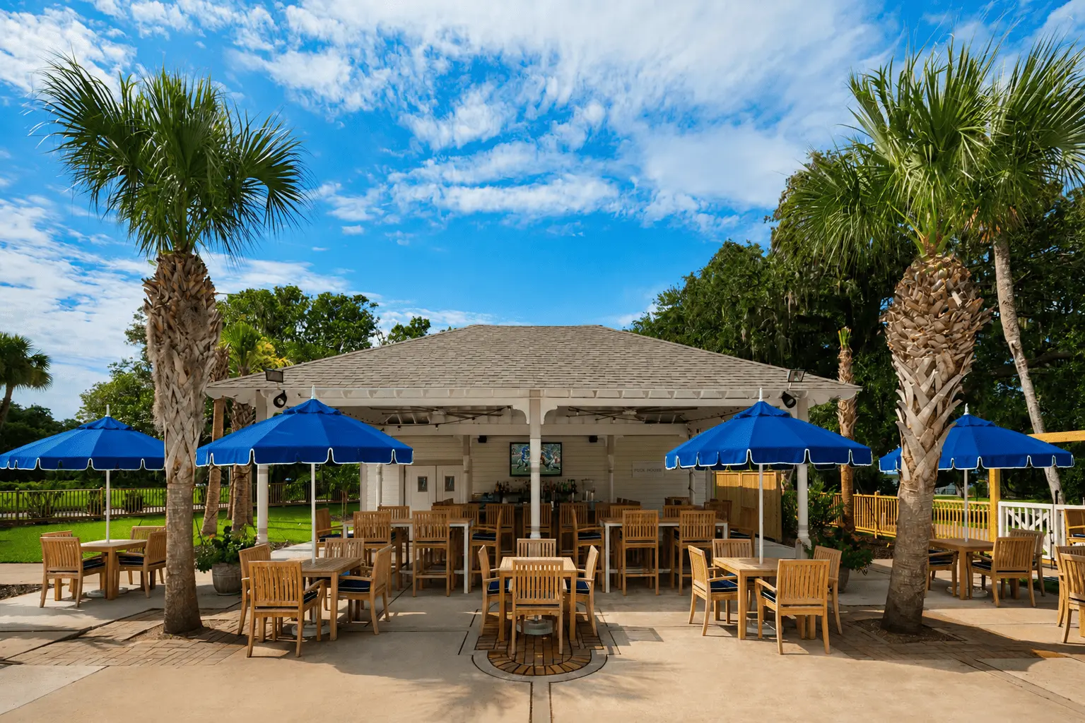 Exterior of the Pool House