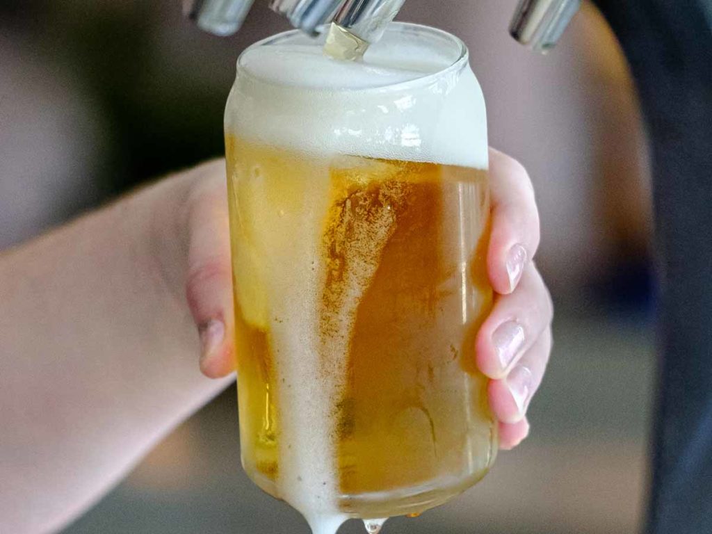 Pouring A Beer.
