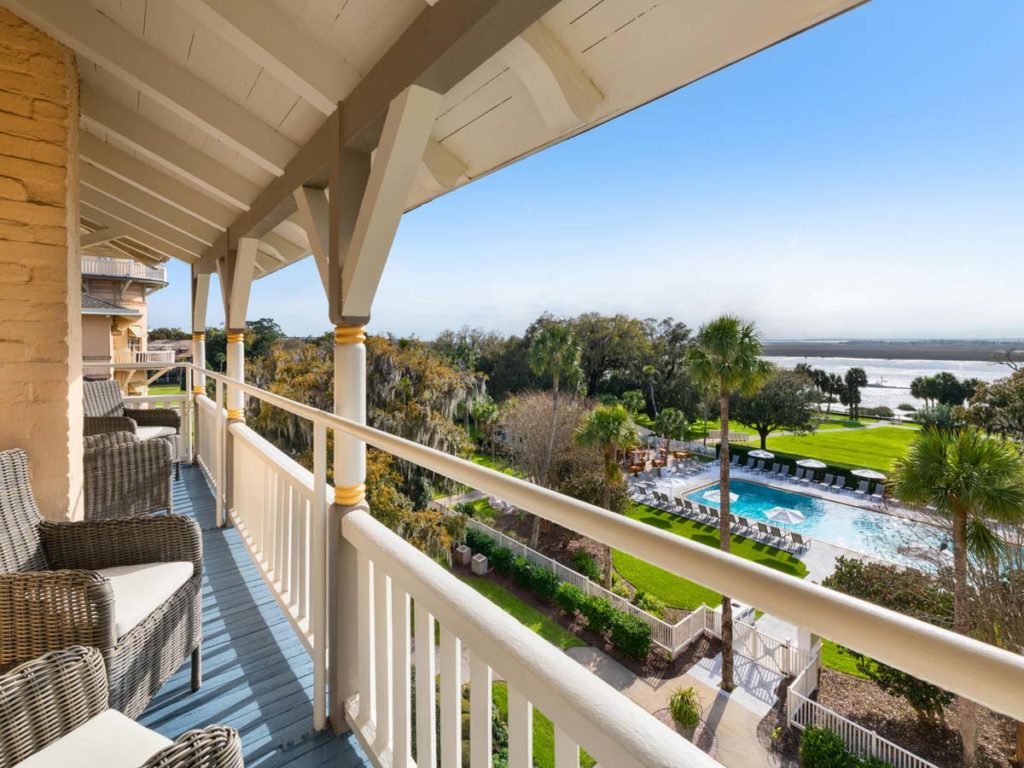 Clubhouse River View Balcony.