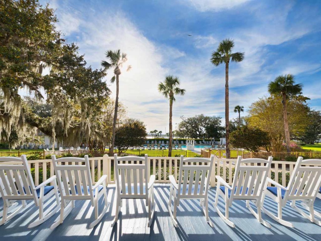 Jekyll Island Club Porch.