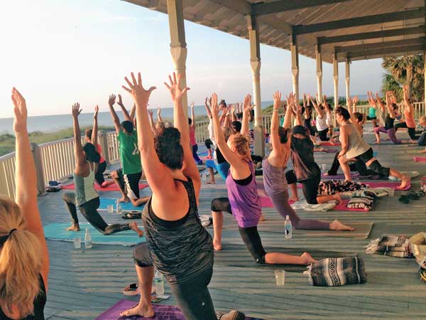 Yoga On The Deck.