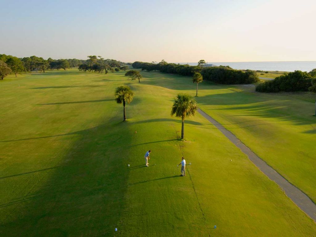 Aerial View Of The Golf Course.