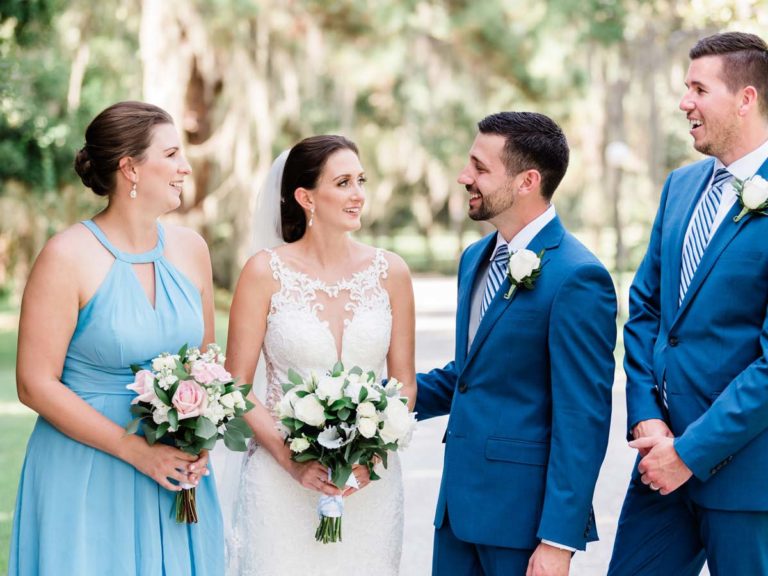 Ali And Patrick With Maid Of Honor And Best Man.