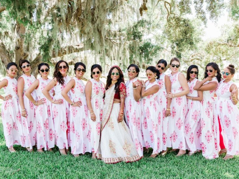 Nehal With Her Bridesmaids.