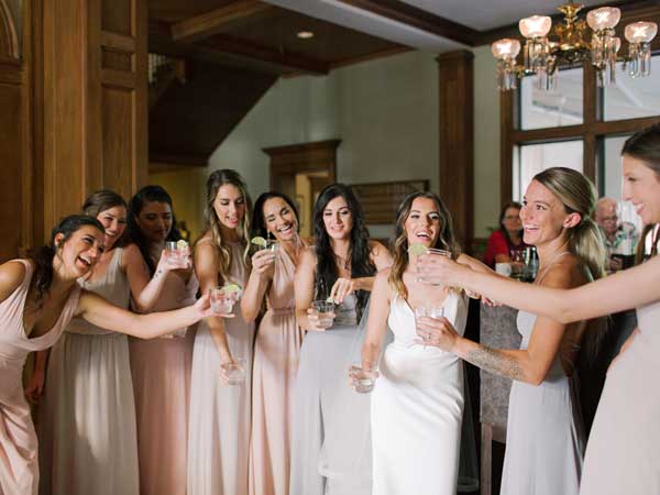 Bride And Bridesmaids.