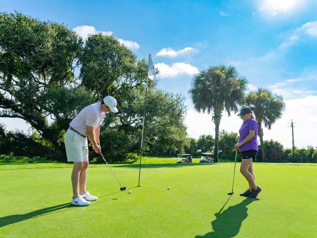 Golfers On Jekyll Island.