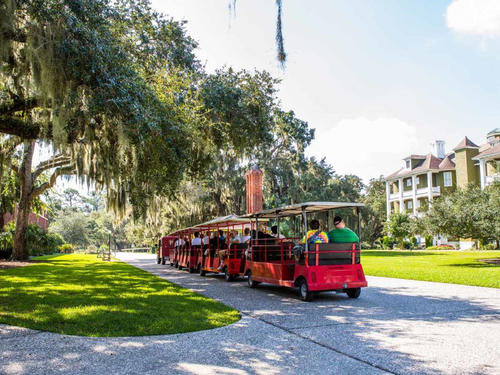 Historic Train Tour Around Jekyll Resort.