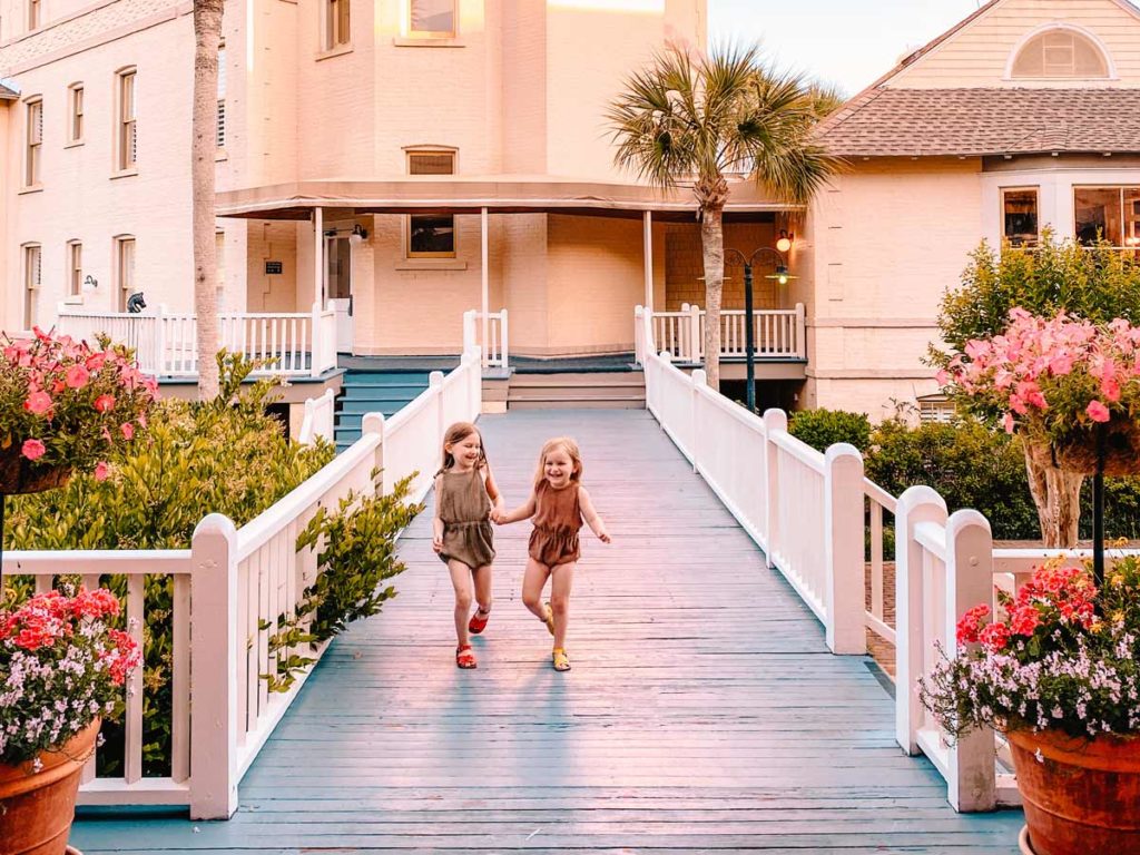 Little Girls Holding Hands.