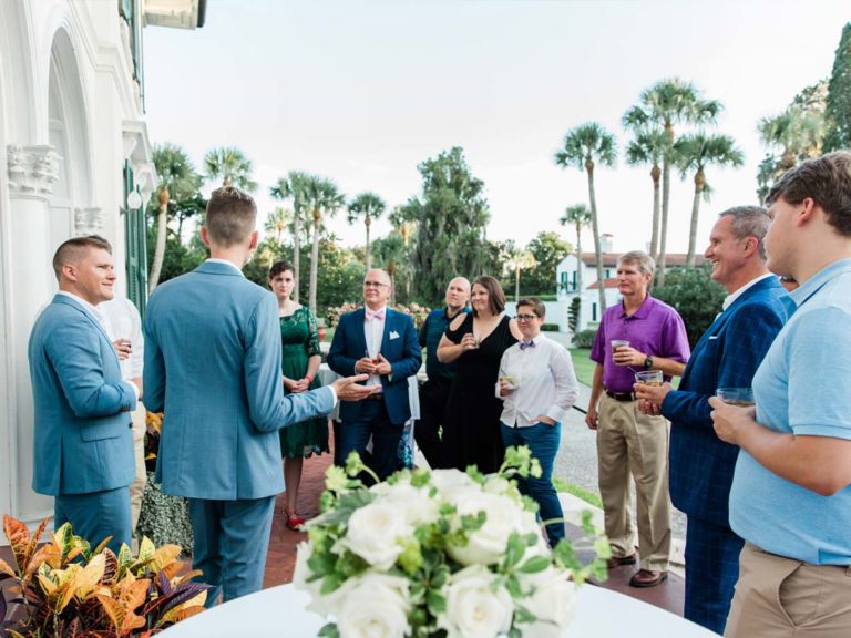 Bill And Andrew With Guests.