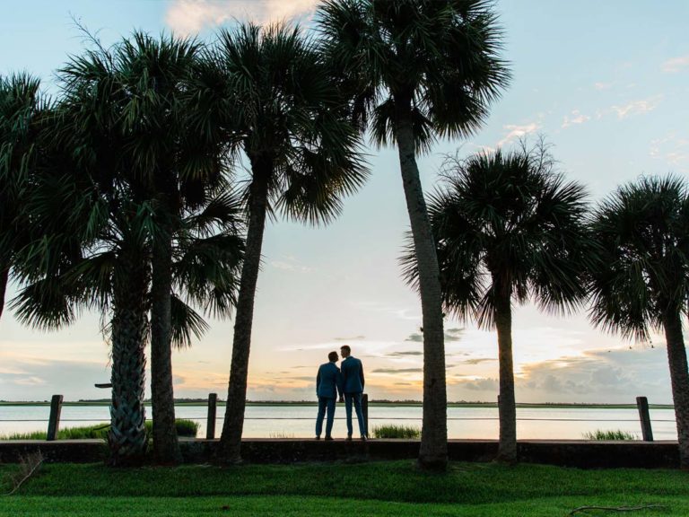 Bill And Andrew By The Ocean.