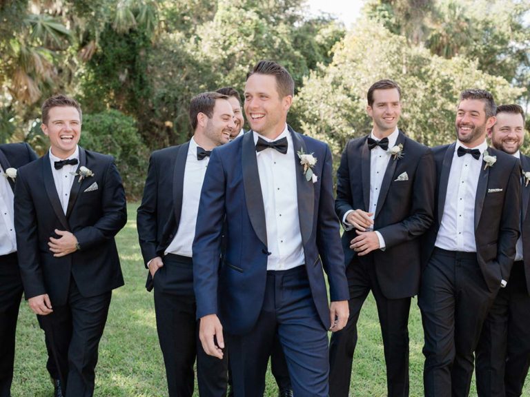 Davis With His Groomsmen.