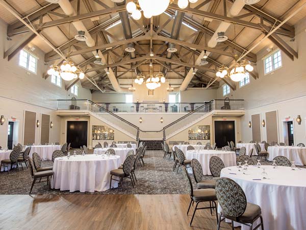 Spacious Meeting Room With Vaulted Ceilings.