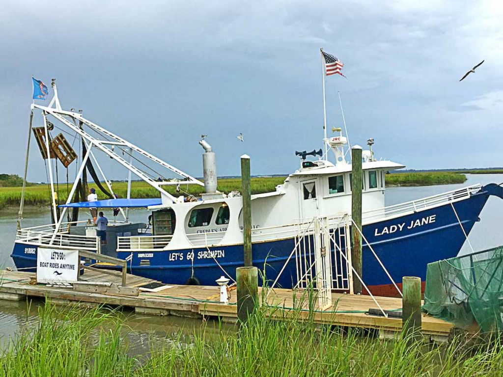 Lets Go Shrimpin Boat.