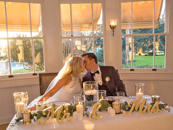 Bride And Groom Kiss.