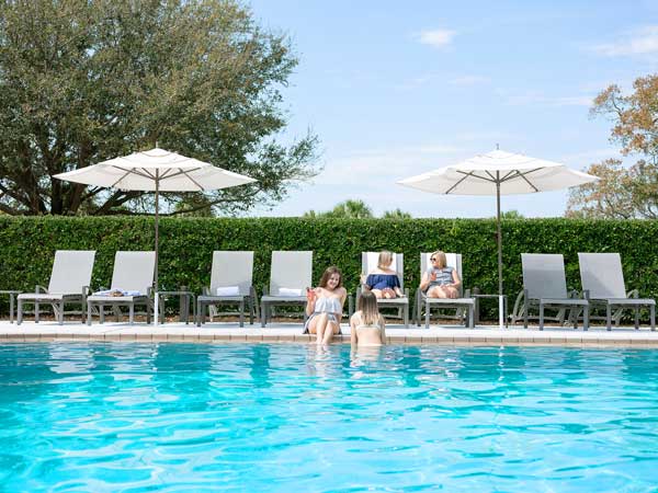 Girls At The Pool.