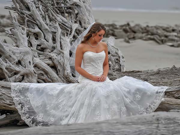 Bride On The Beach.