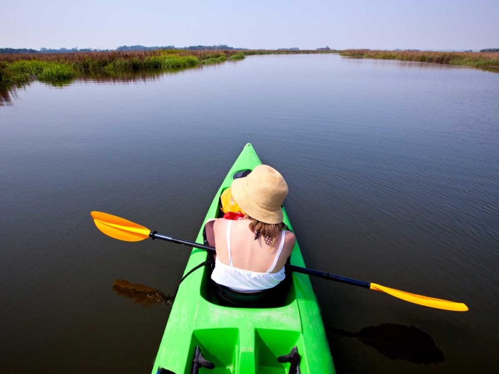 Lady In A Kayak.