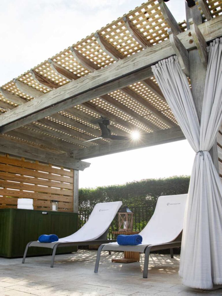 Cabana with two chairs