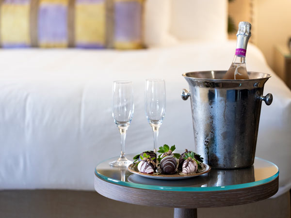 Champagne And Chocolate Covered Strawberries