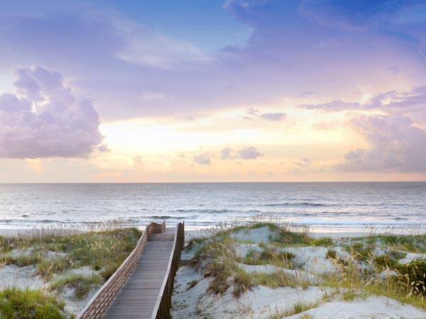 Beach Walk At Jekyll