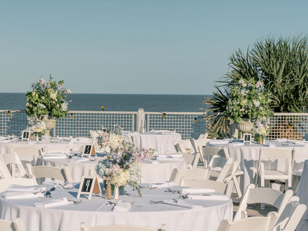 Outdoor Reception By The Ocean