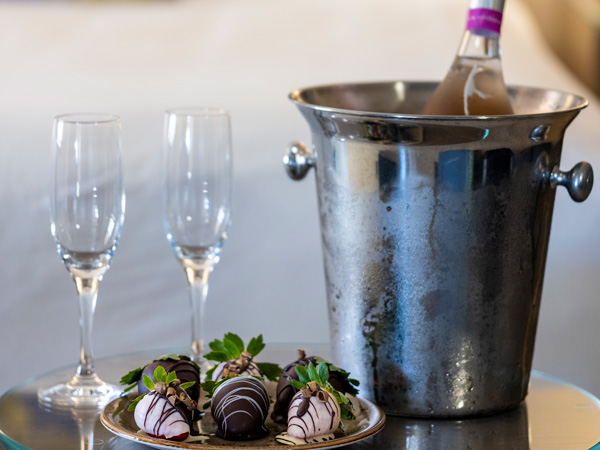 Chocolate Covered Strawberries And Champagne